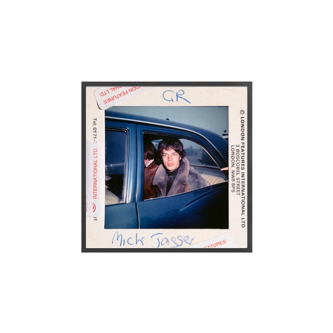 Mick Jagger in a Car