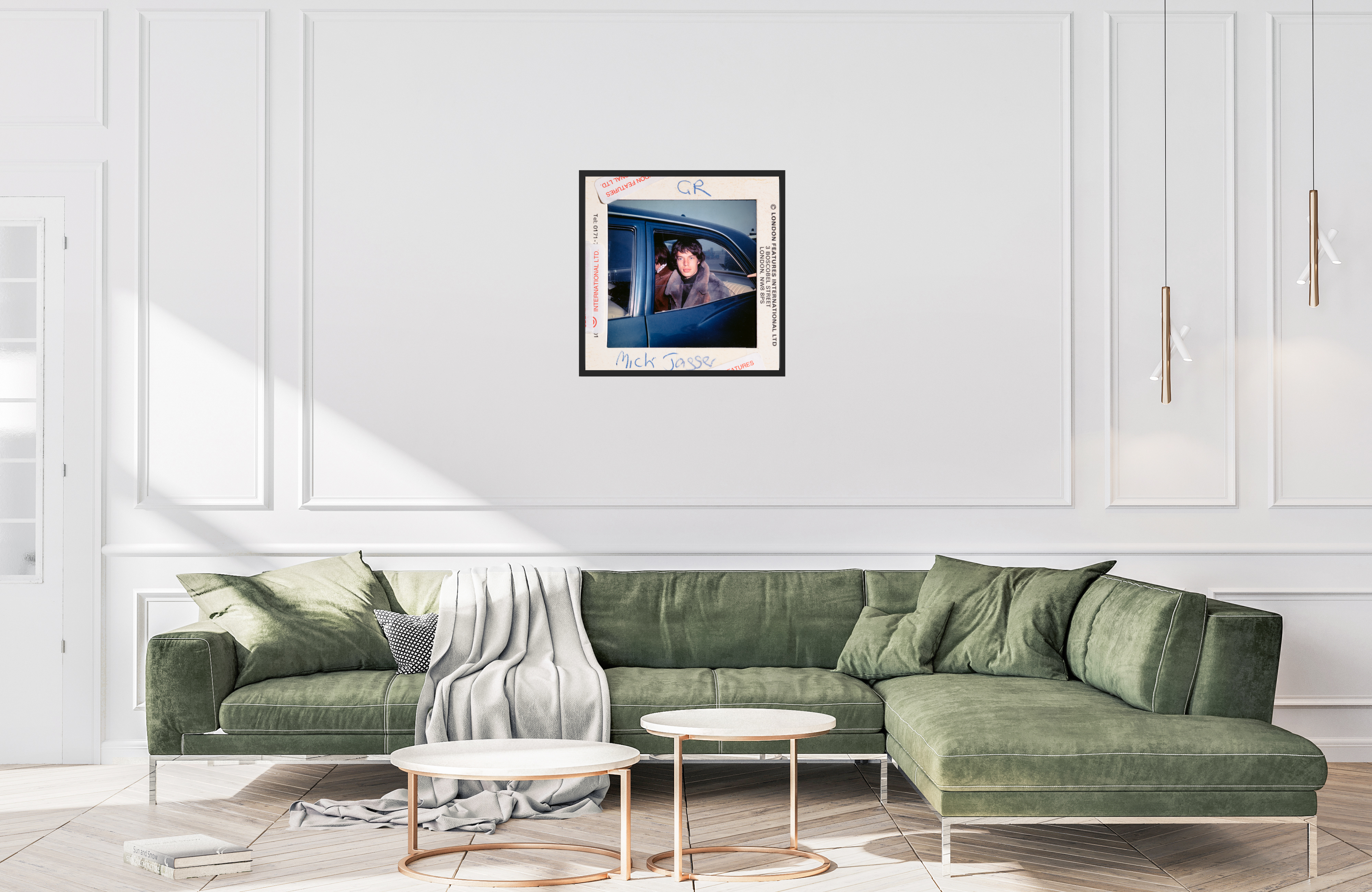 Mick Jagger in a Car