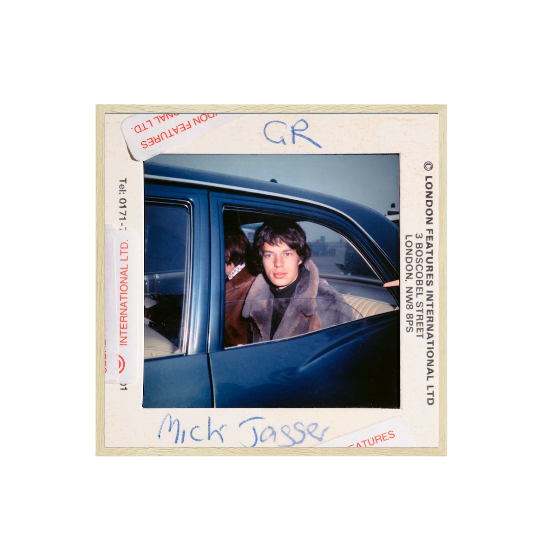 Mick Jagger in a Car